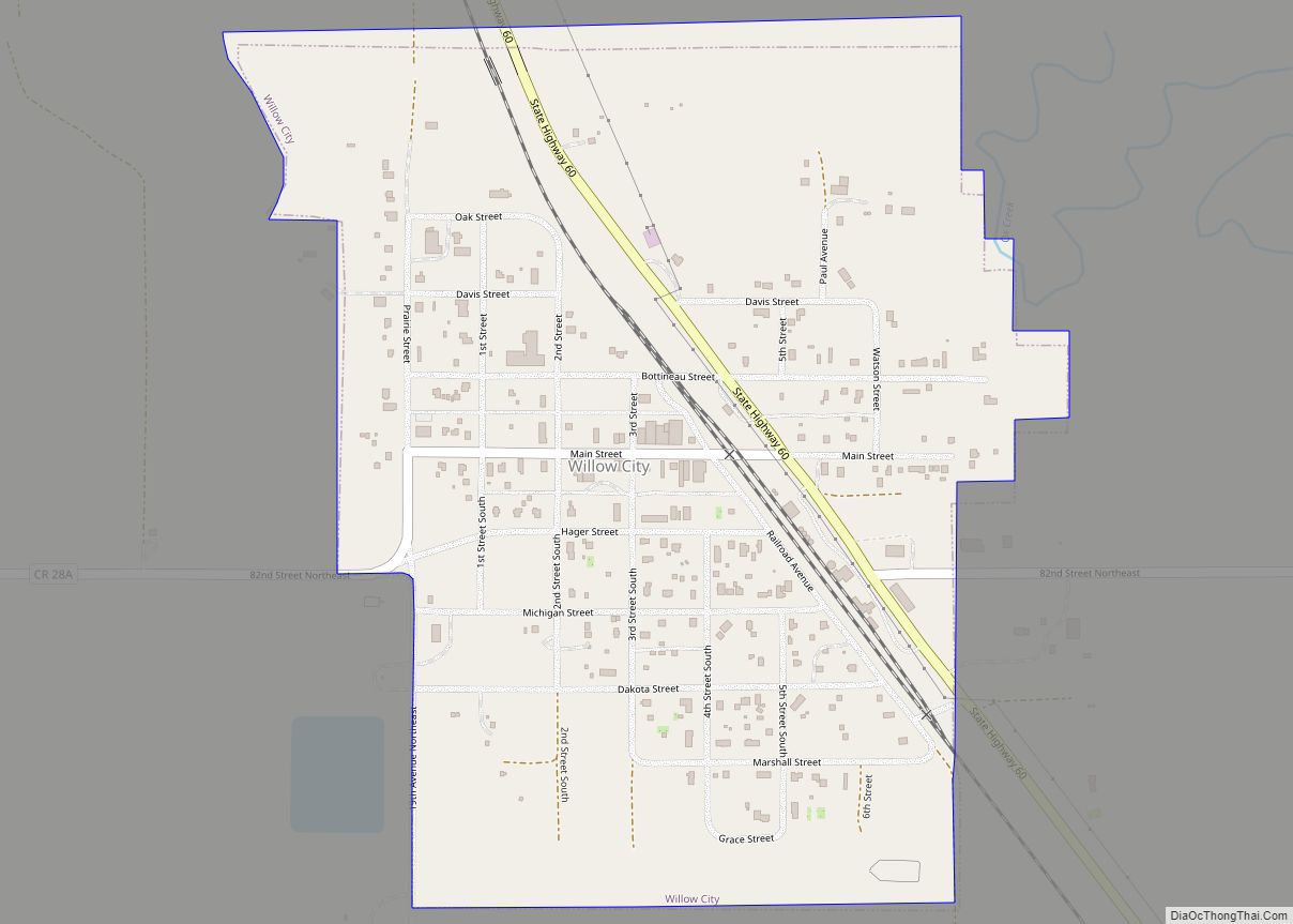 Map of Willow City