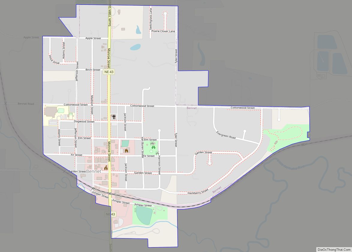 Map of Bennet village