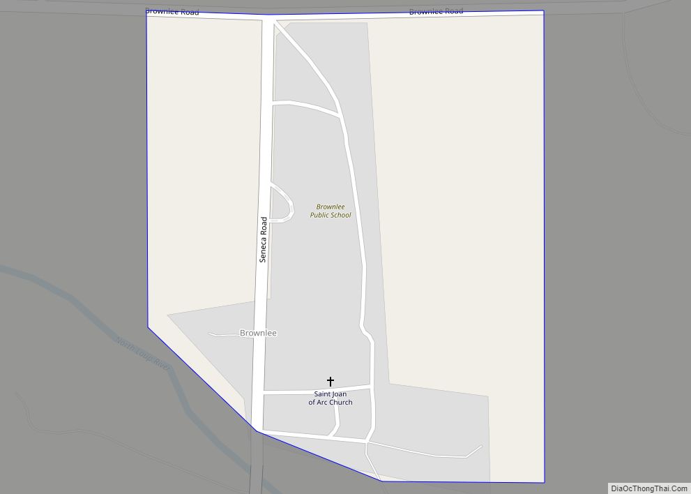 Map of Brownlee CDP