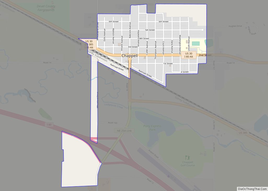 Map of Chappell city
