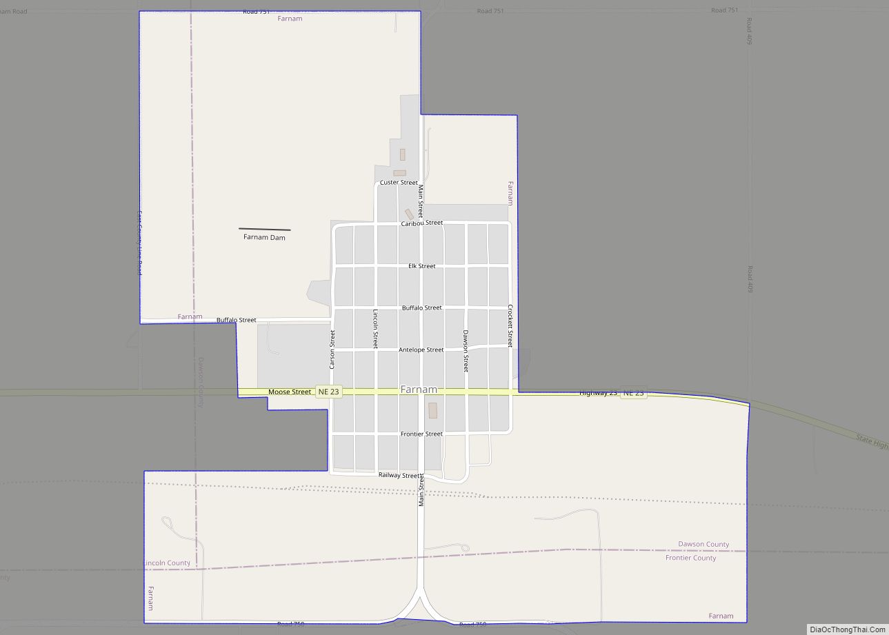 Map of Farnam village