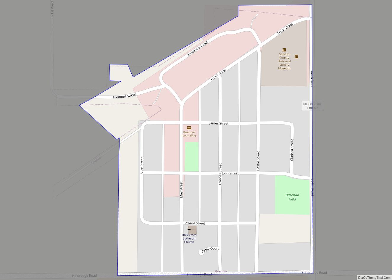 Map of Goehner village