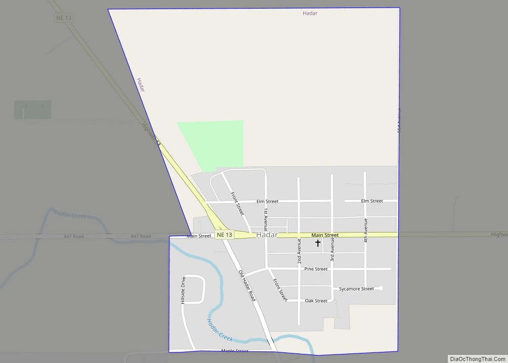 Map of Hadar village