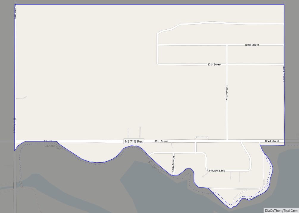 Map of Lakeview CDP, Nebraska