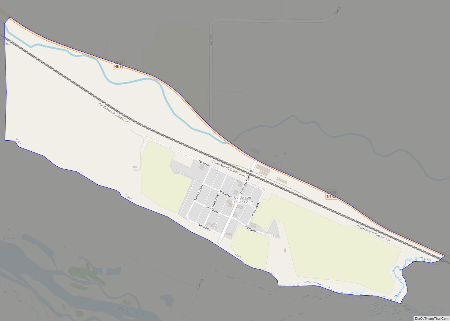 Map of Lisco CDP