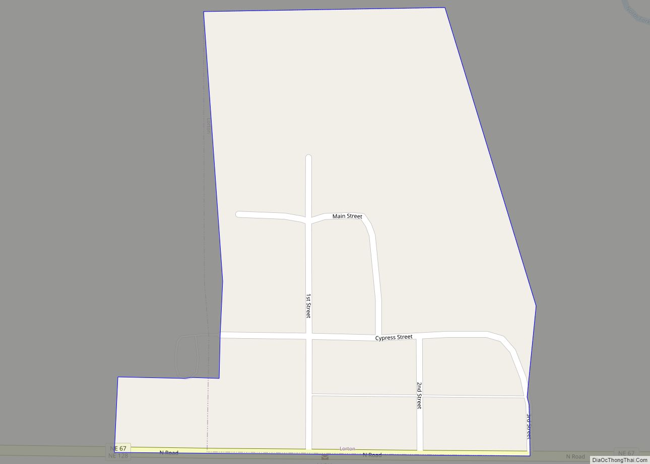 Map of Lorton village