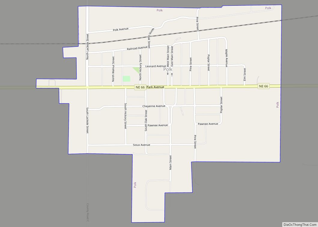 Map of Polk village