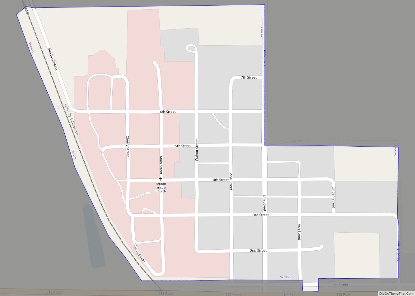 Map of Verdon village