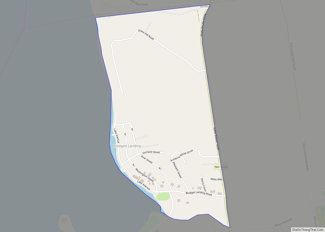 Map of Blodgett Landing CDP