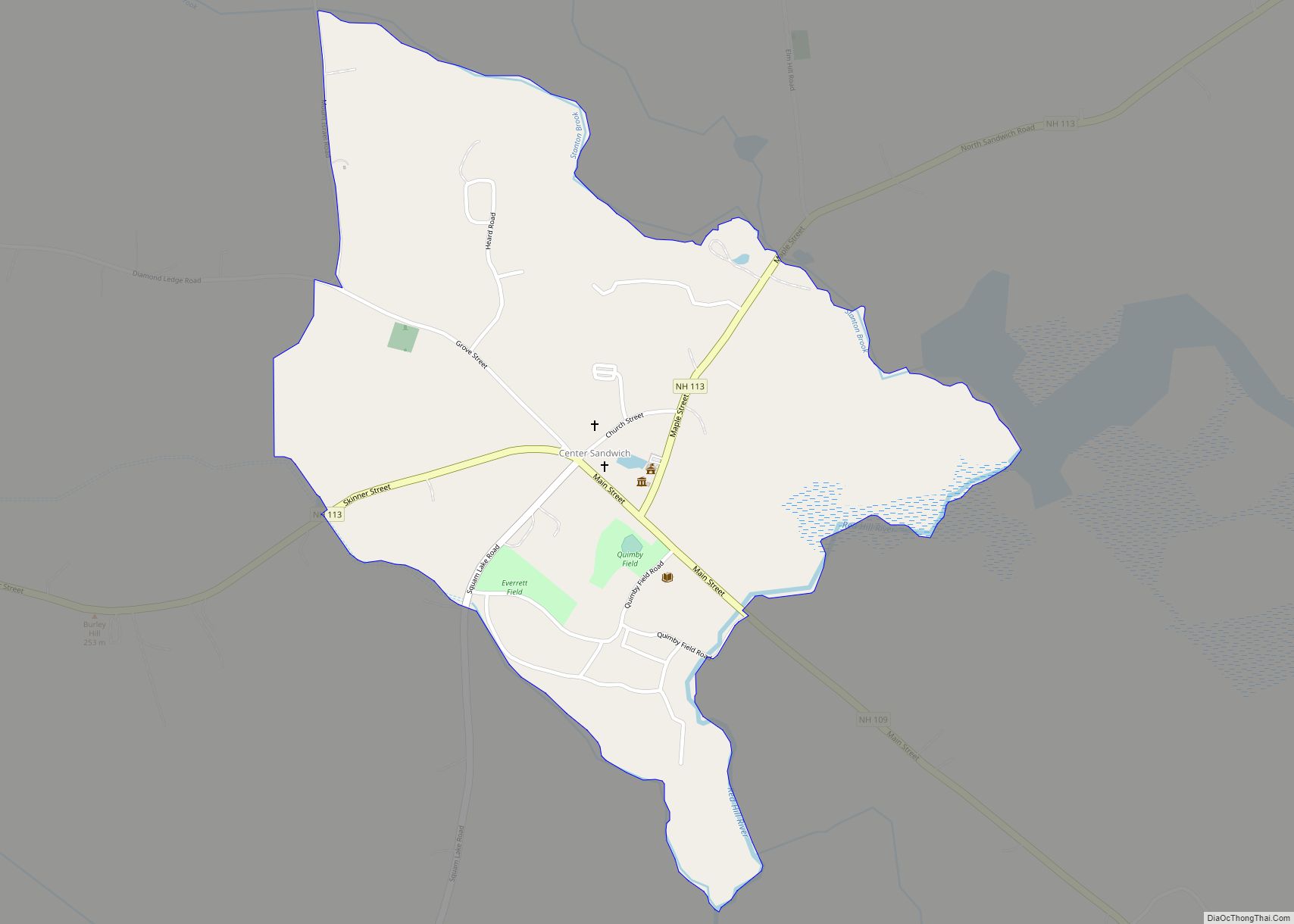 Map of Center Sandwich CDP