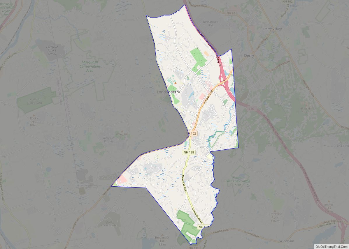 Map of Londonderry CDP