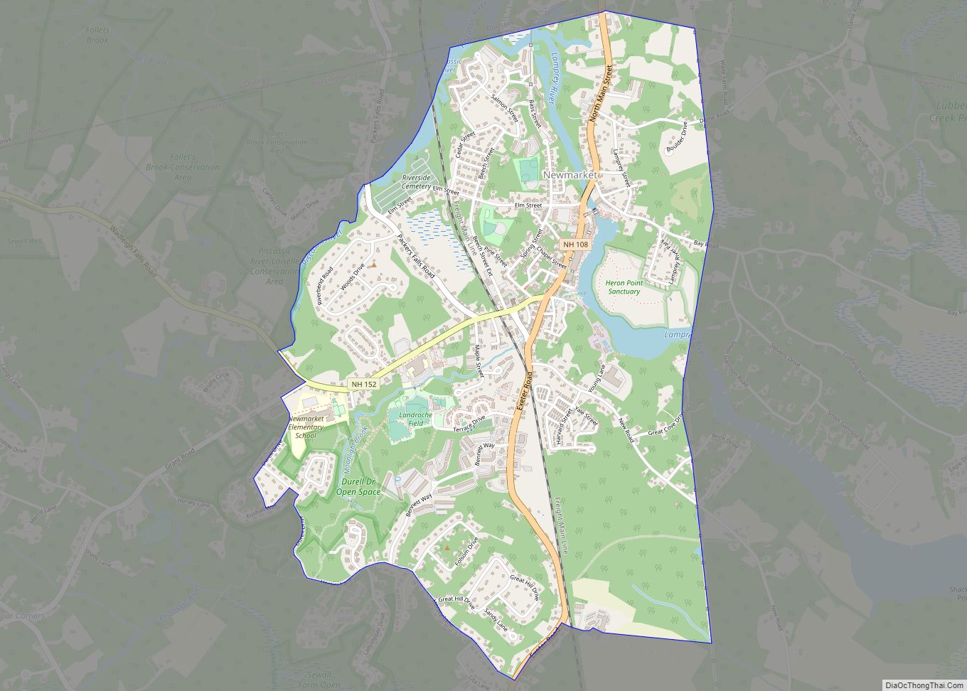 Map of Newmarket CDP