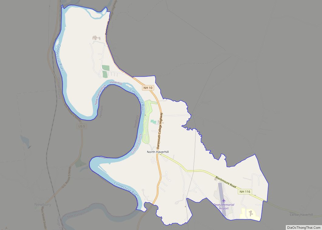 Map of North Haverhill CDP