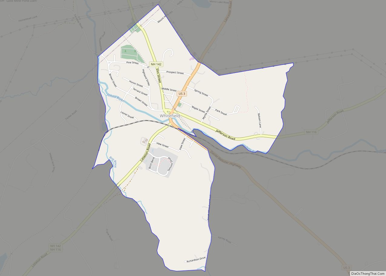 Map of Whitefield CDP