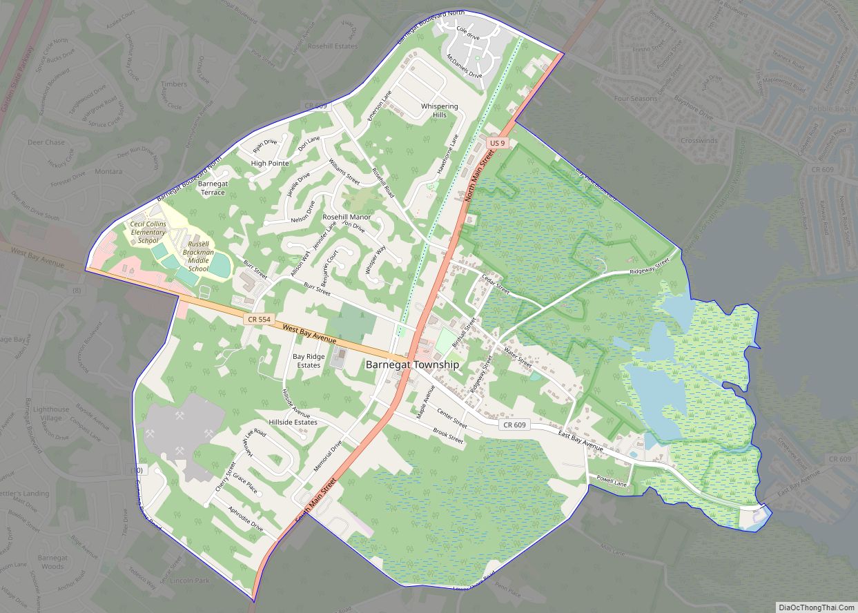 Map of Barnegat CDP