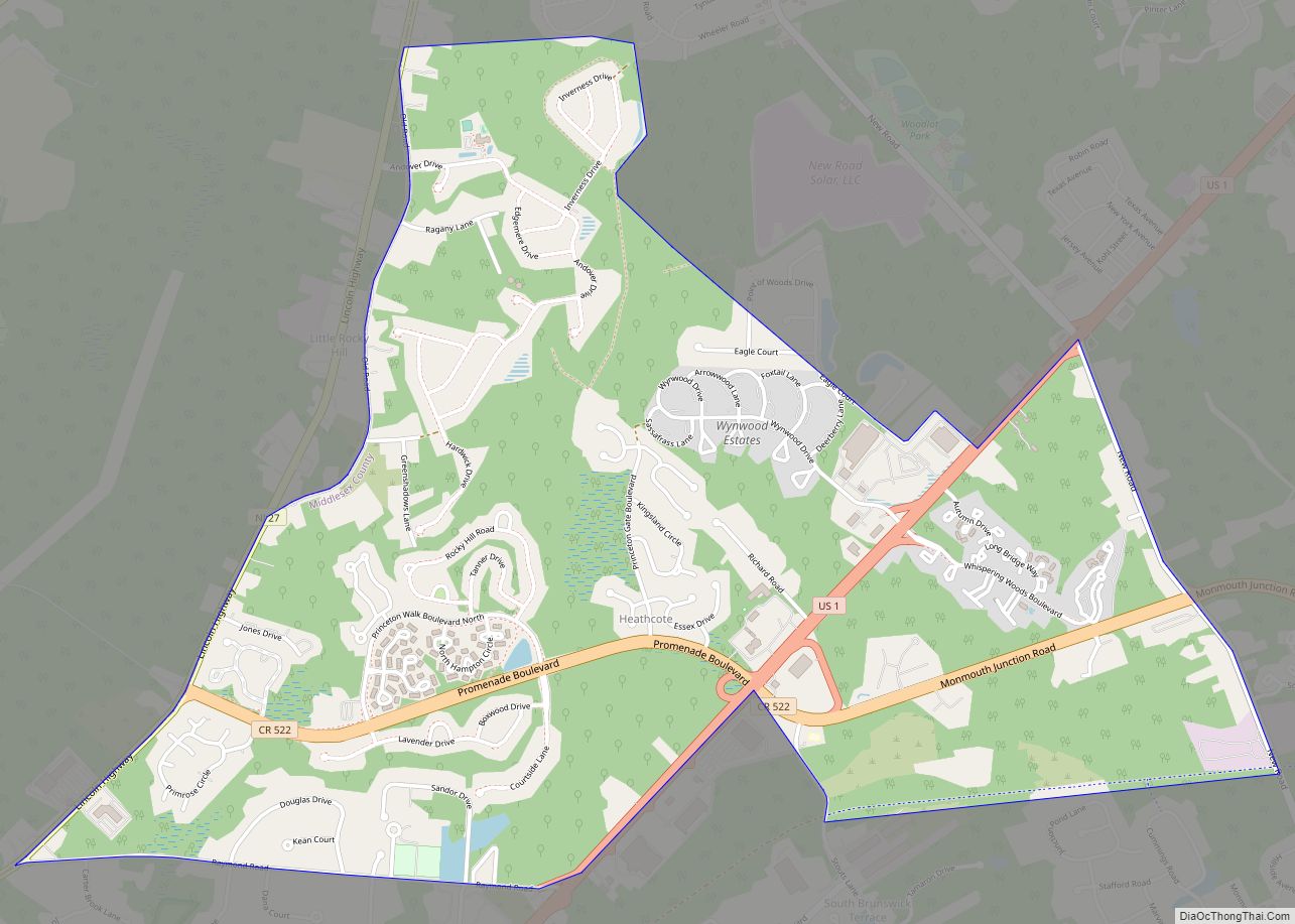 Map of Heathcote CDP