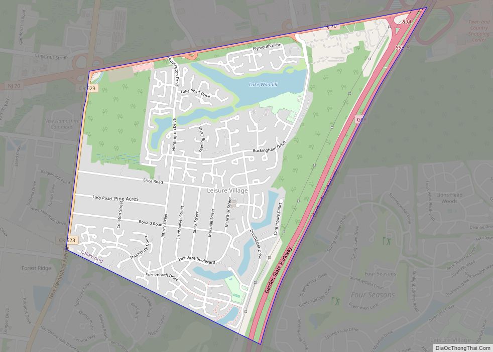 Map of Leisure Village CDP