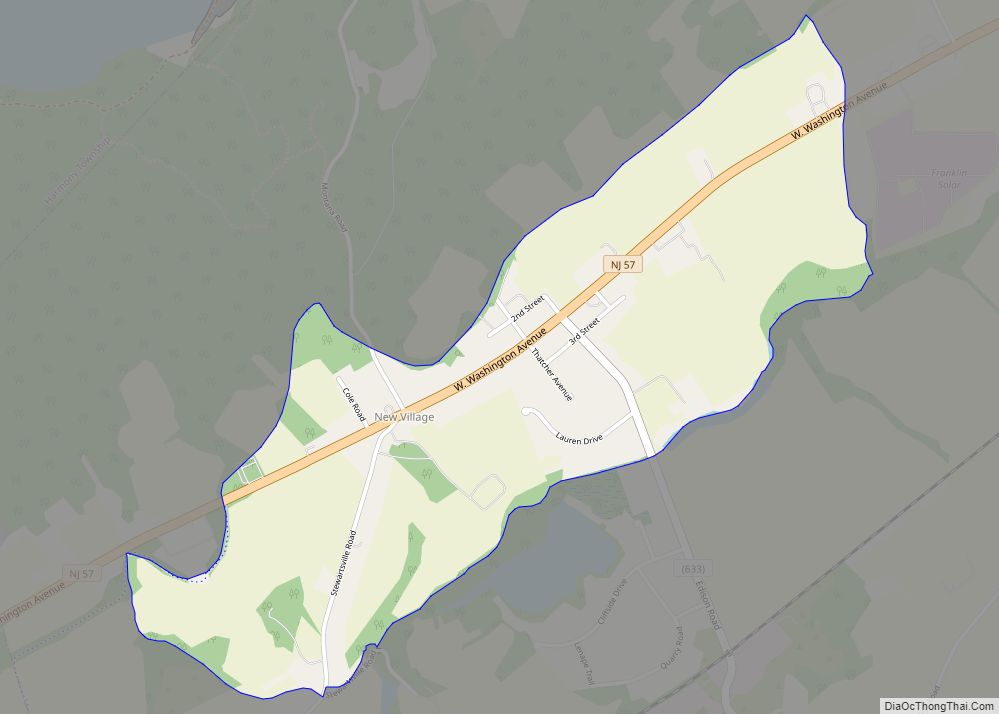 Map of New Village CDP