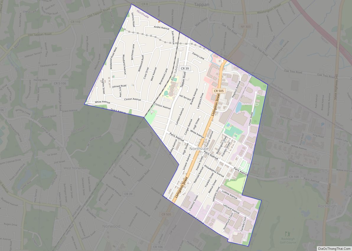 Map of Northvale borough
