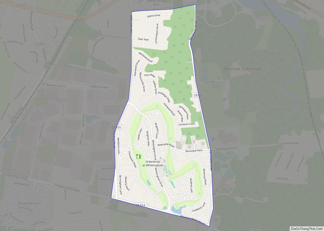 Map of Whittingham CDP
