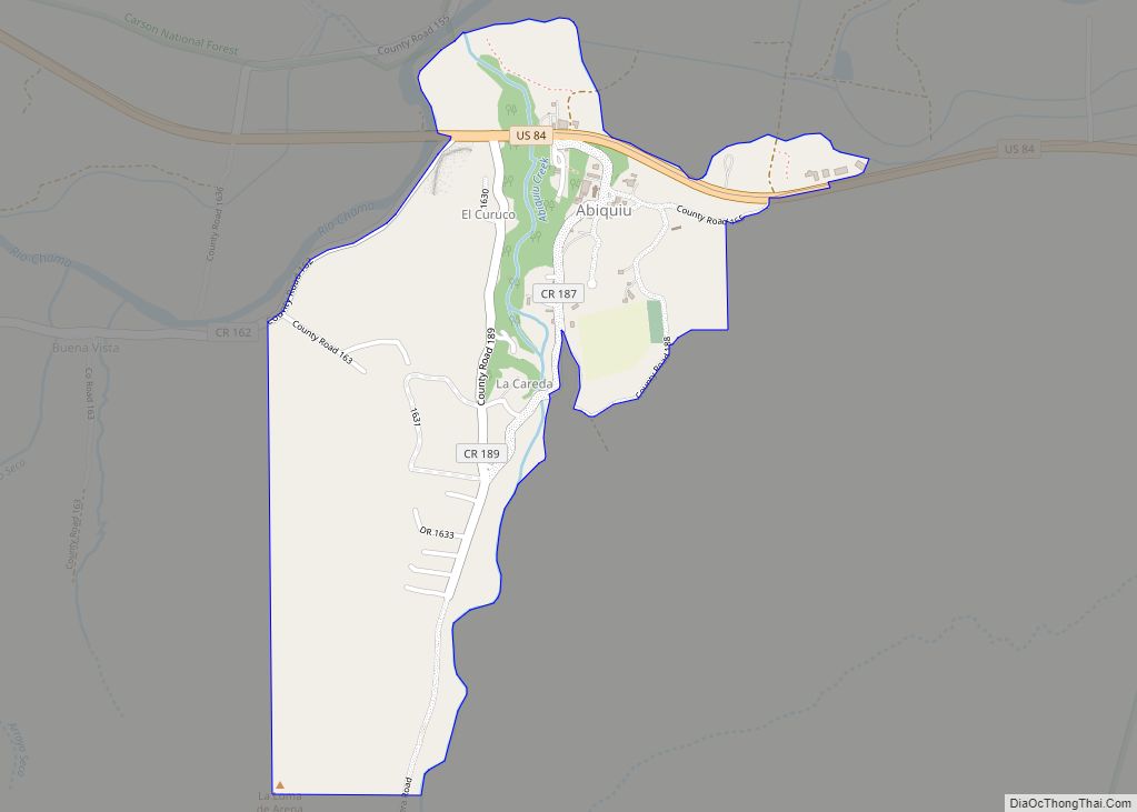 Map of Abiquiu CDP