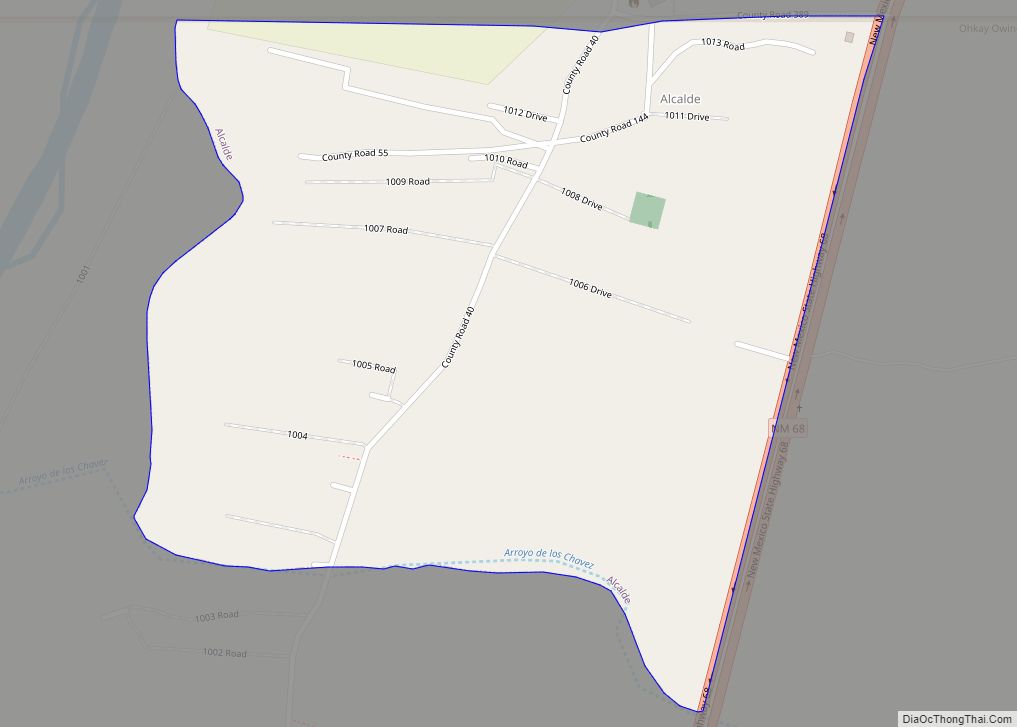 Map of Alcalde CDP