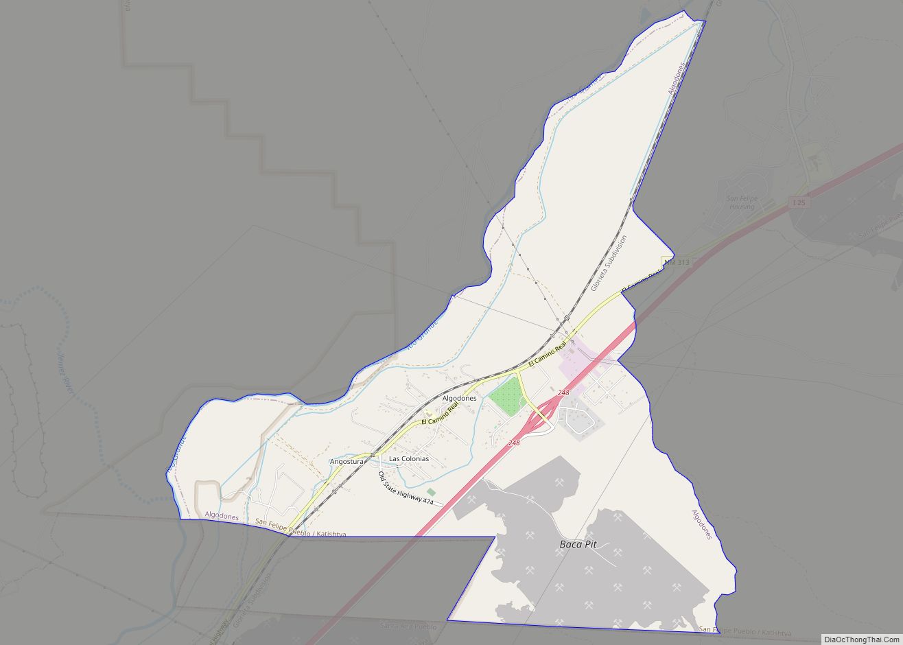 Map of Algodones CDP