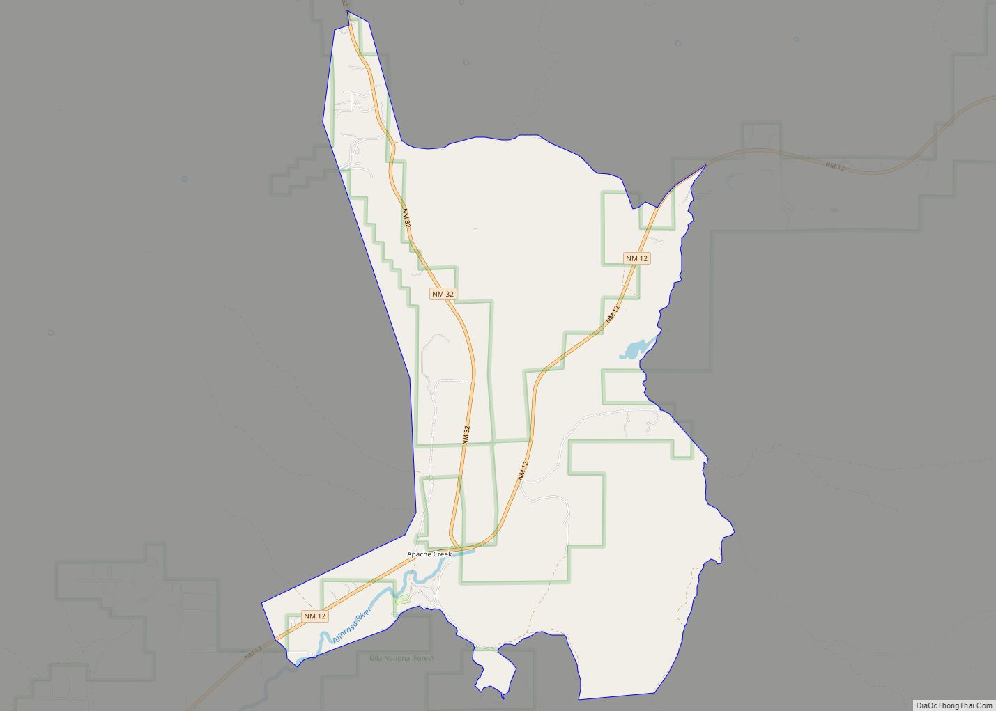 Map of Apache Creek CDP