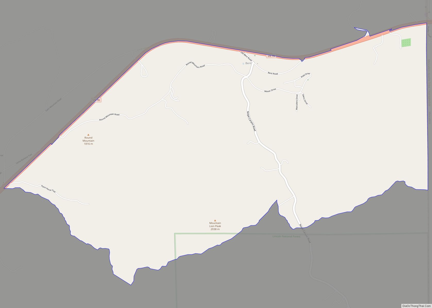 Map of Bent CDP