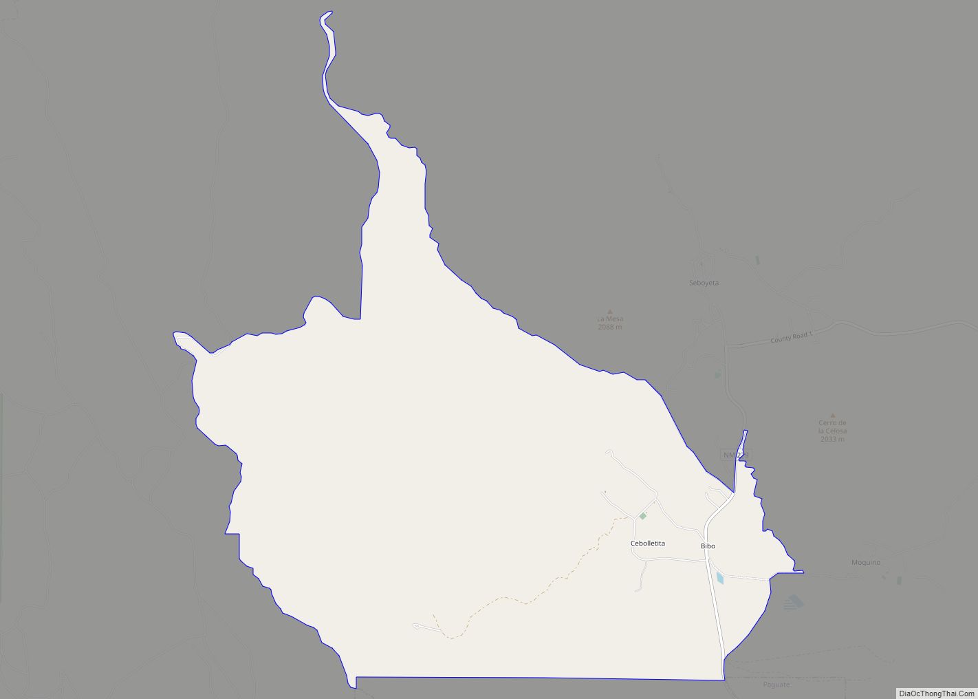 Map of Bibo CDP