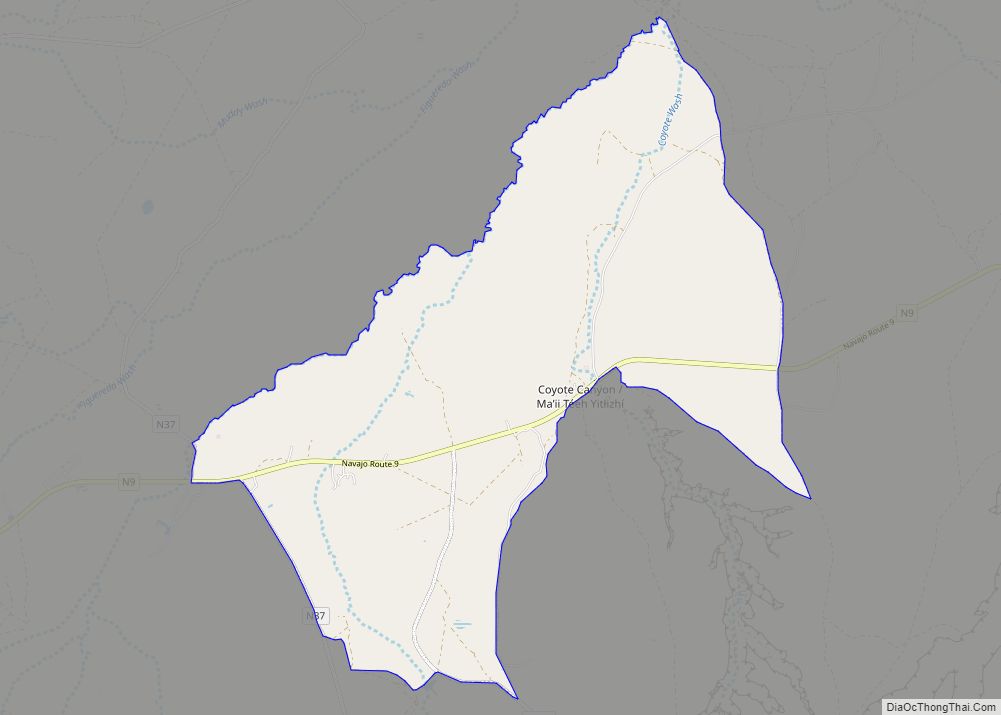 Map of Brimhall Nizhoni CDP