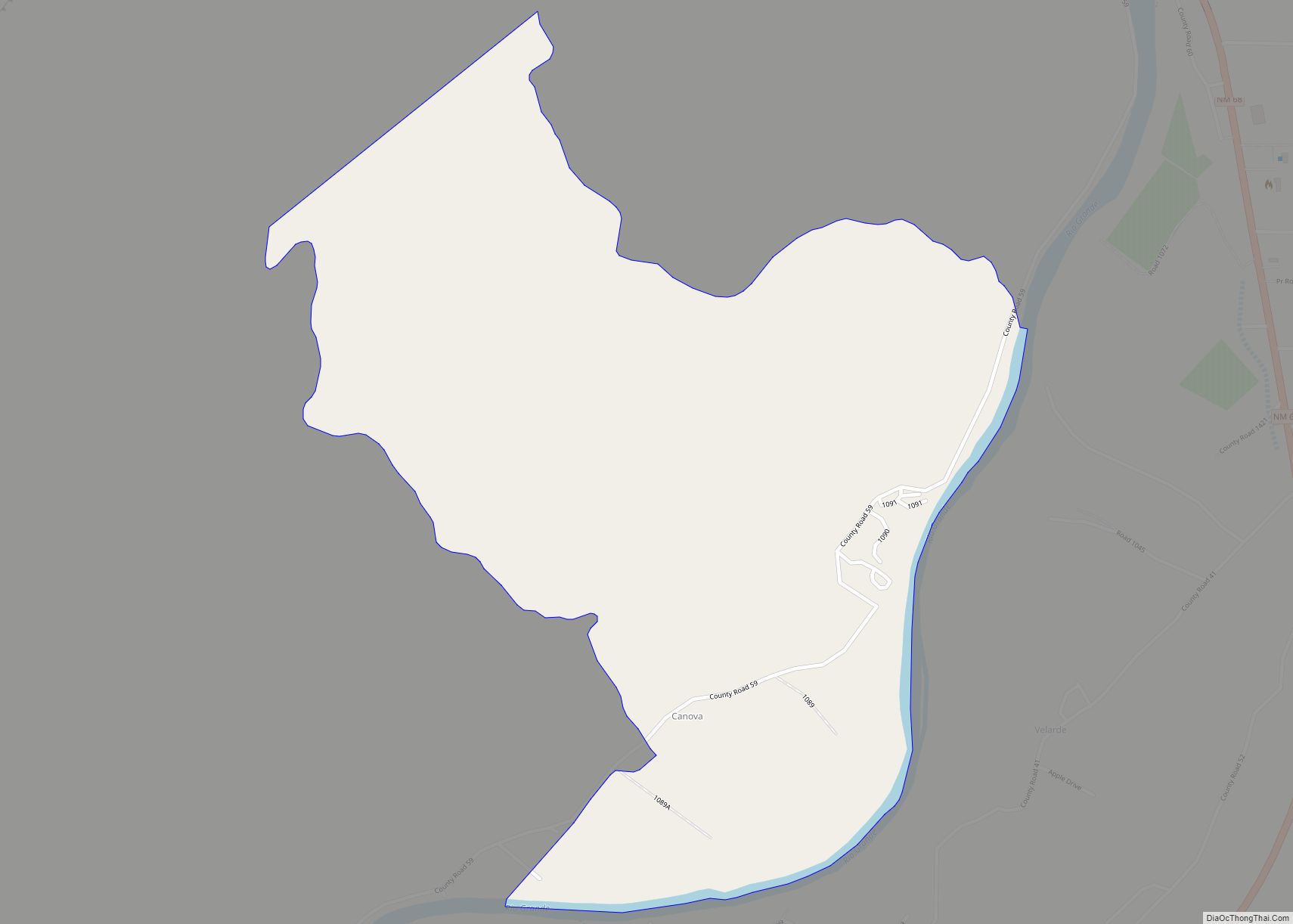 Map of Canova CDP