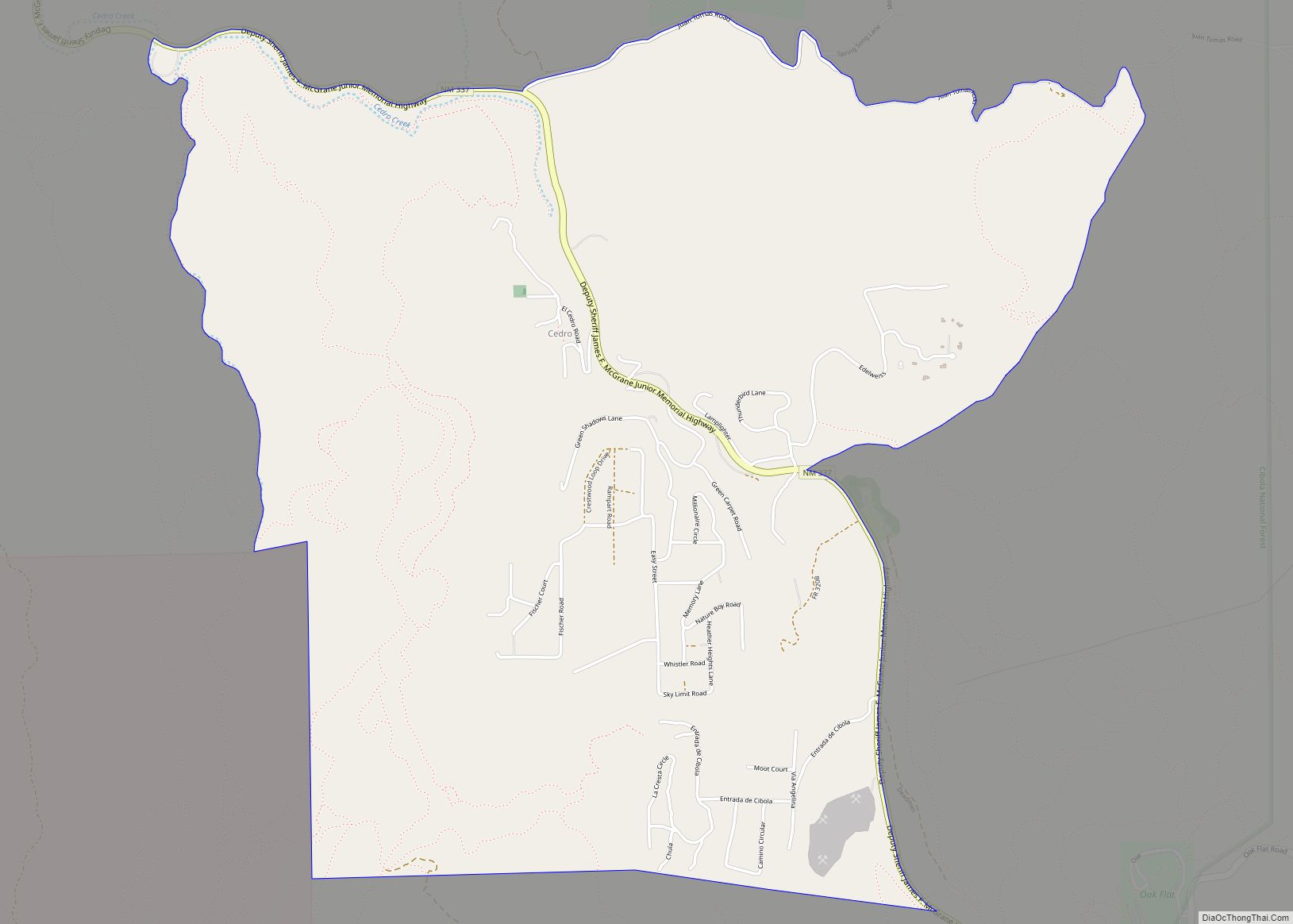 Map of Cedro CDP