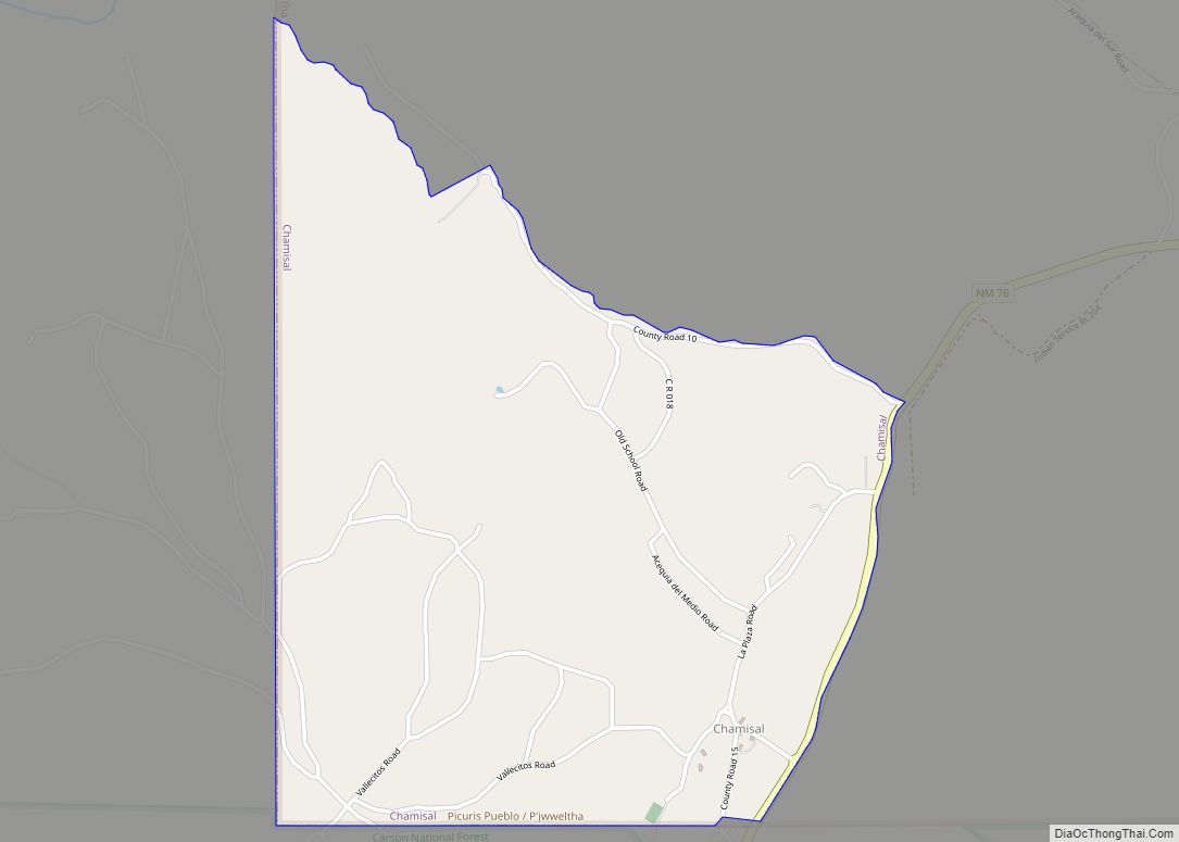 Map of Chamisal CDP