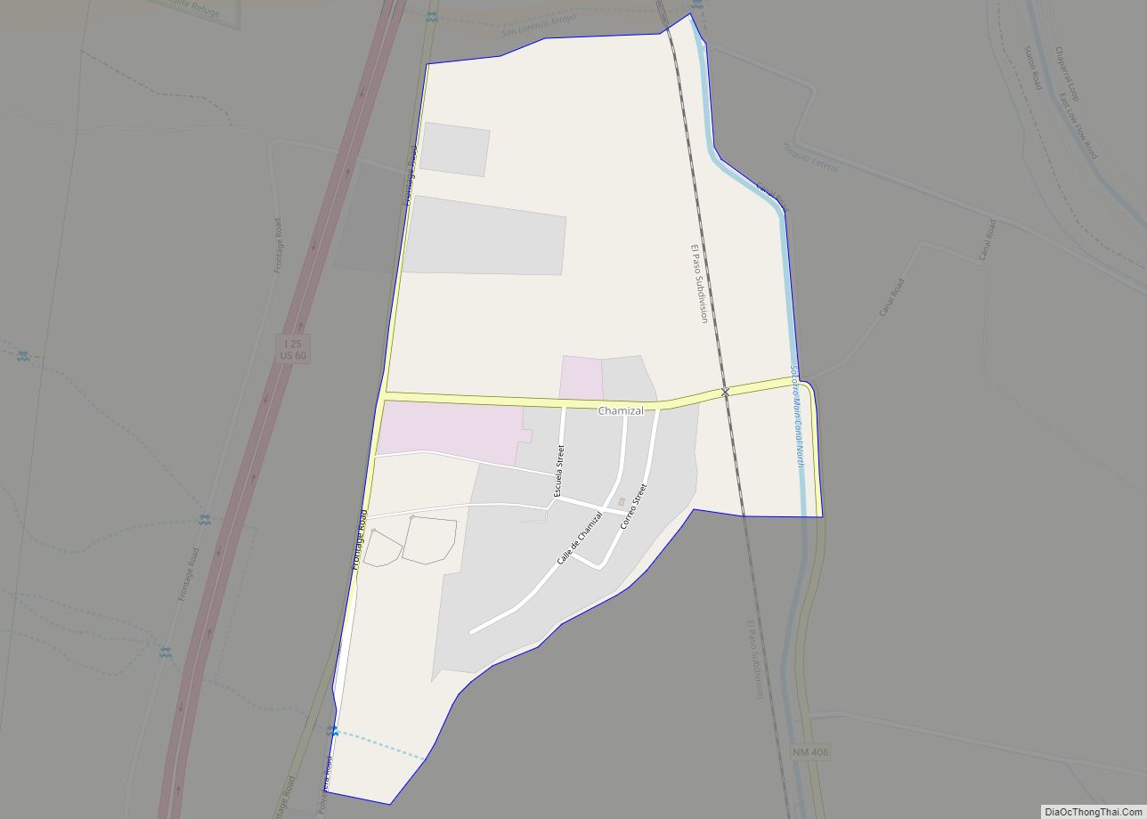 Map of Chamizal CDP