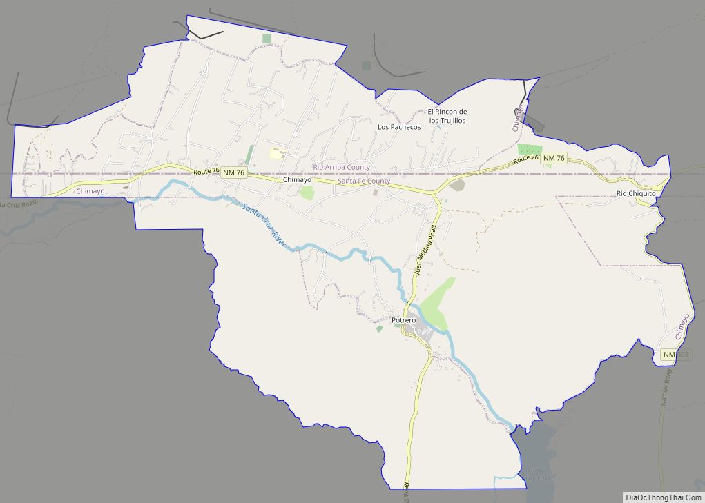 Map of Chimayo CDP