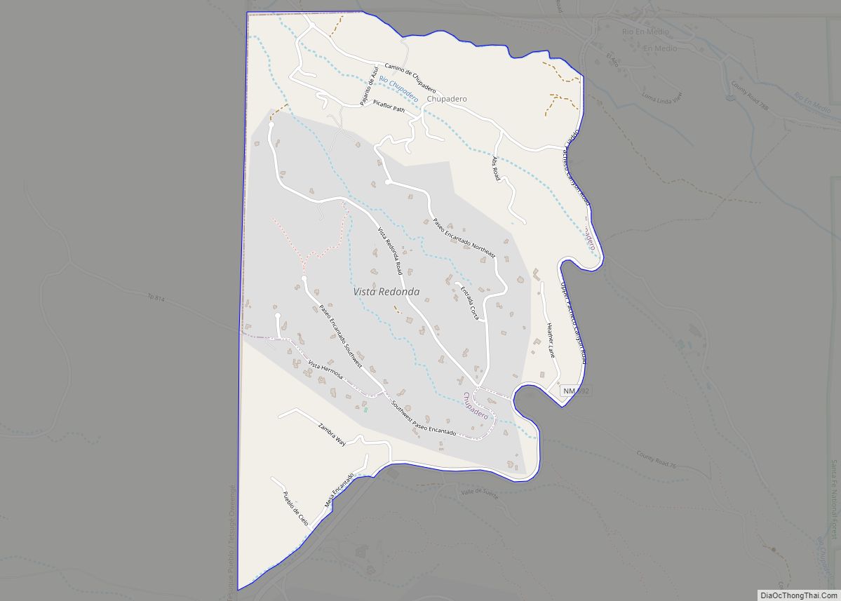Map of Chupadero CDP