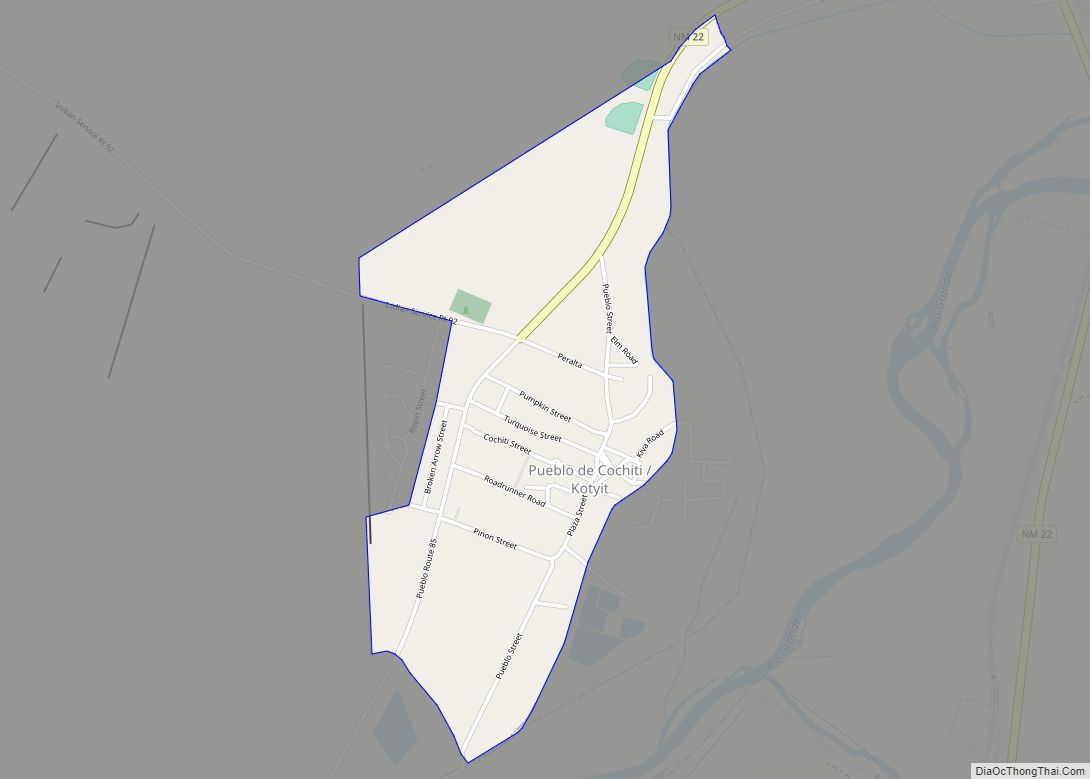 Map of Cochiti CDP