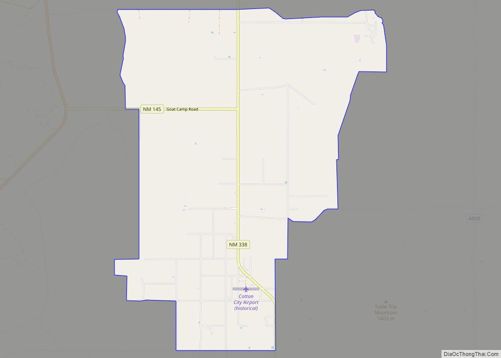 Map of Cotton City CDP