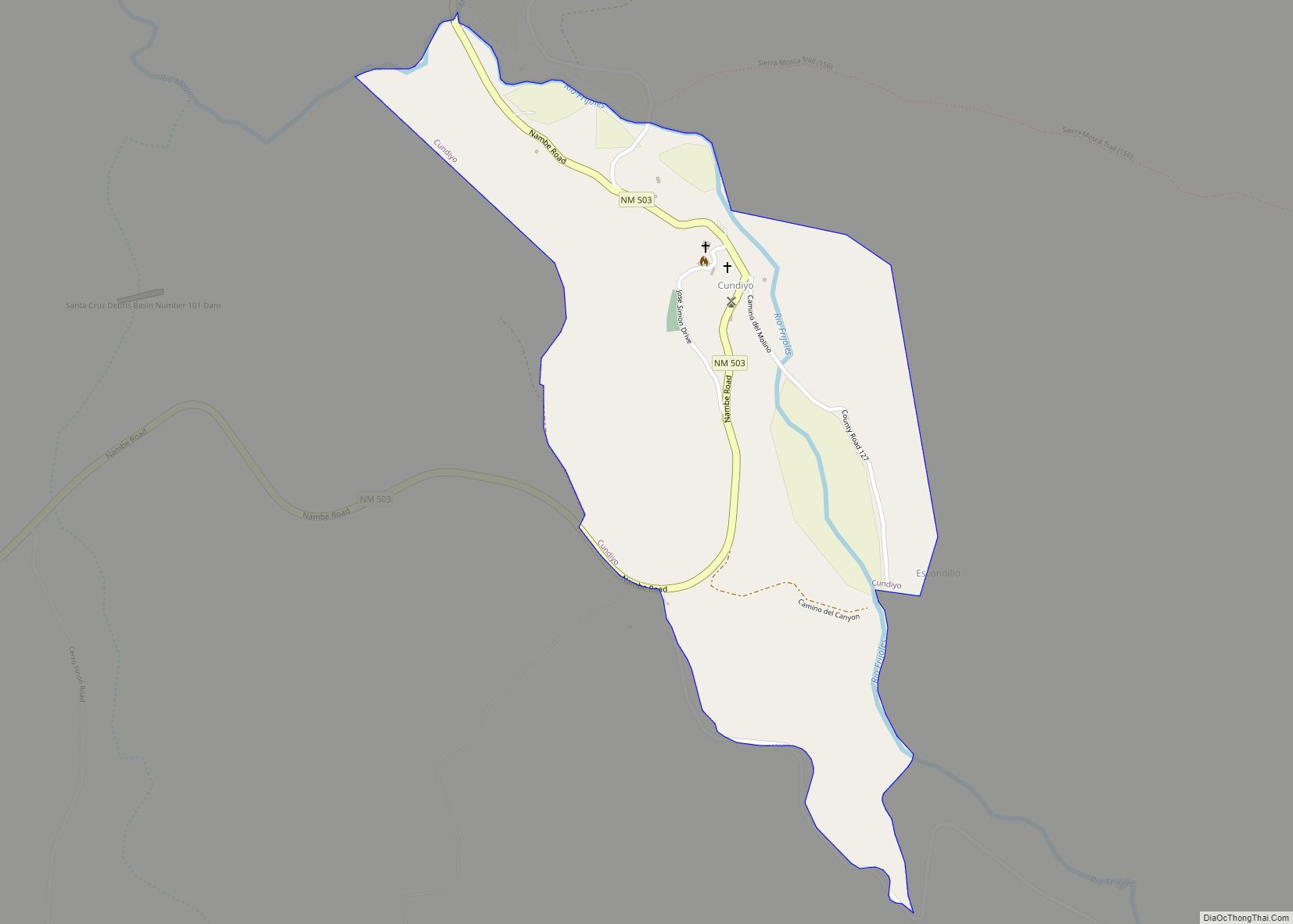 Map of Cundiyo CDP