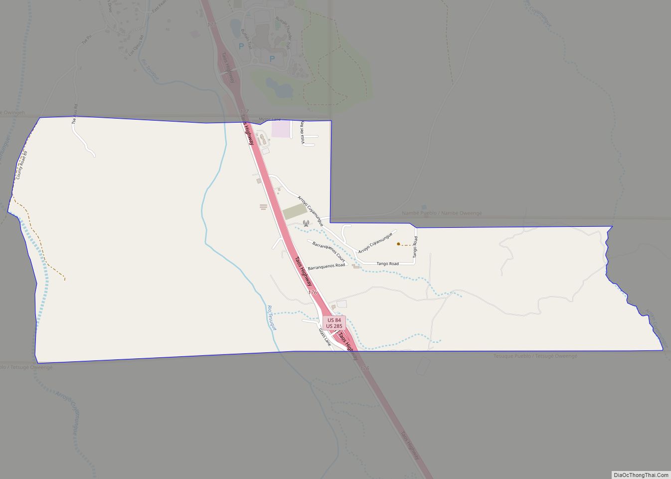 Map of Cuyamungue Grant CDP