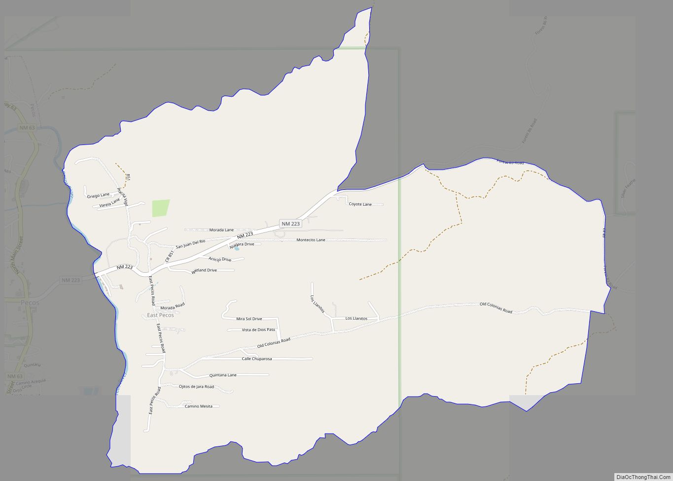 Map of East Pecos CDP