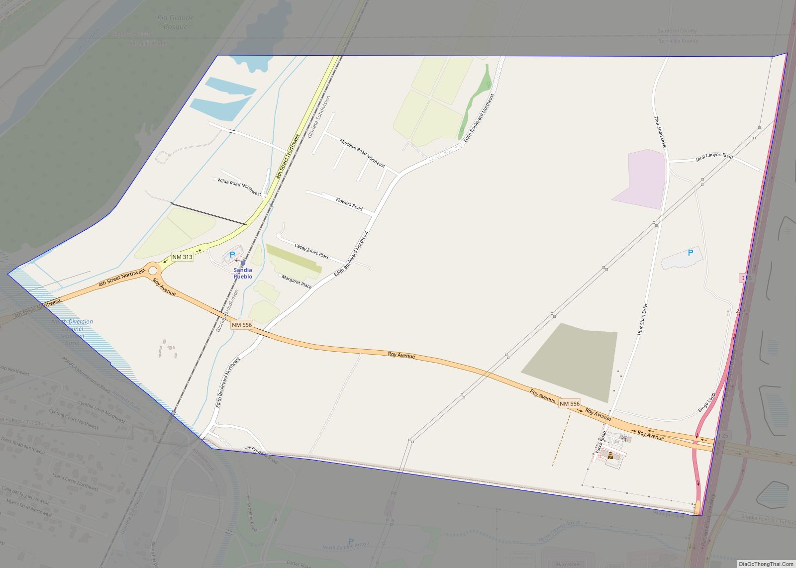 Map of Edith Endave CDP