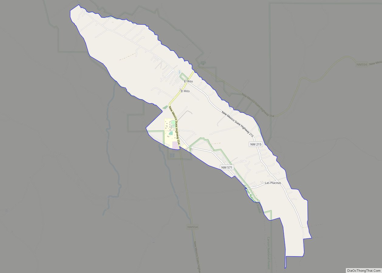 Map of El Rito CDP