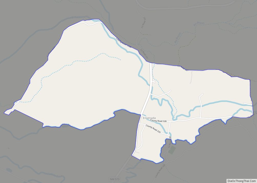Map of Ensenada CDP