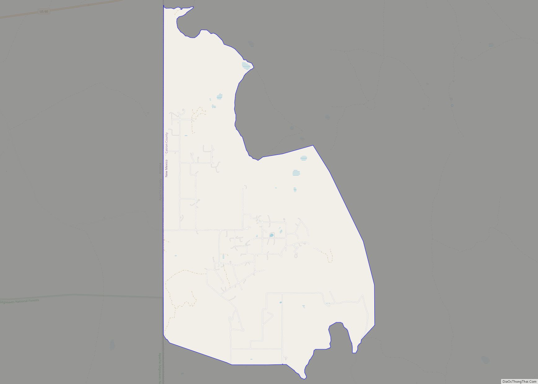 Map of Escudilla Bonita CDP