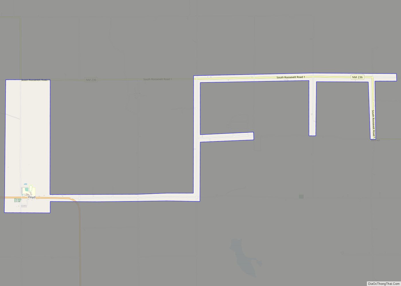 Map of Floyd village, New Mexico