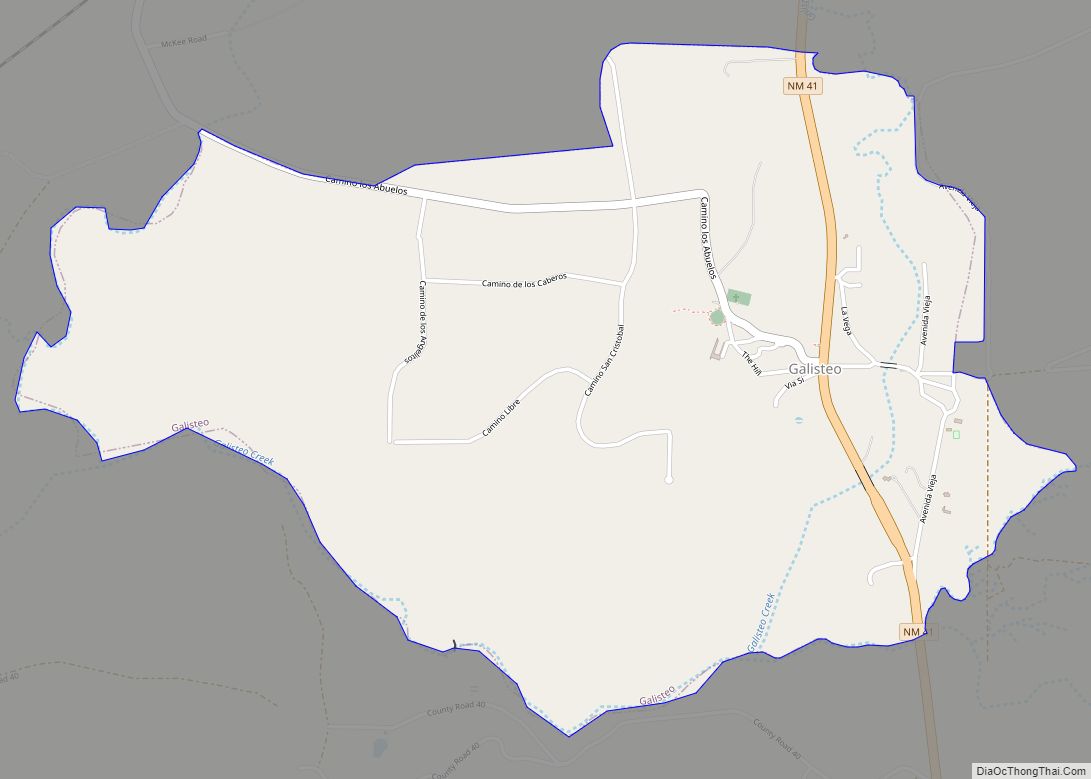 Map of Galisteo CDP