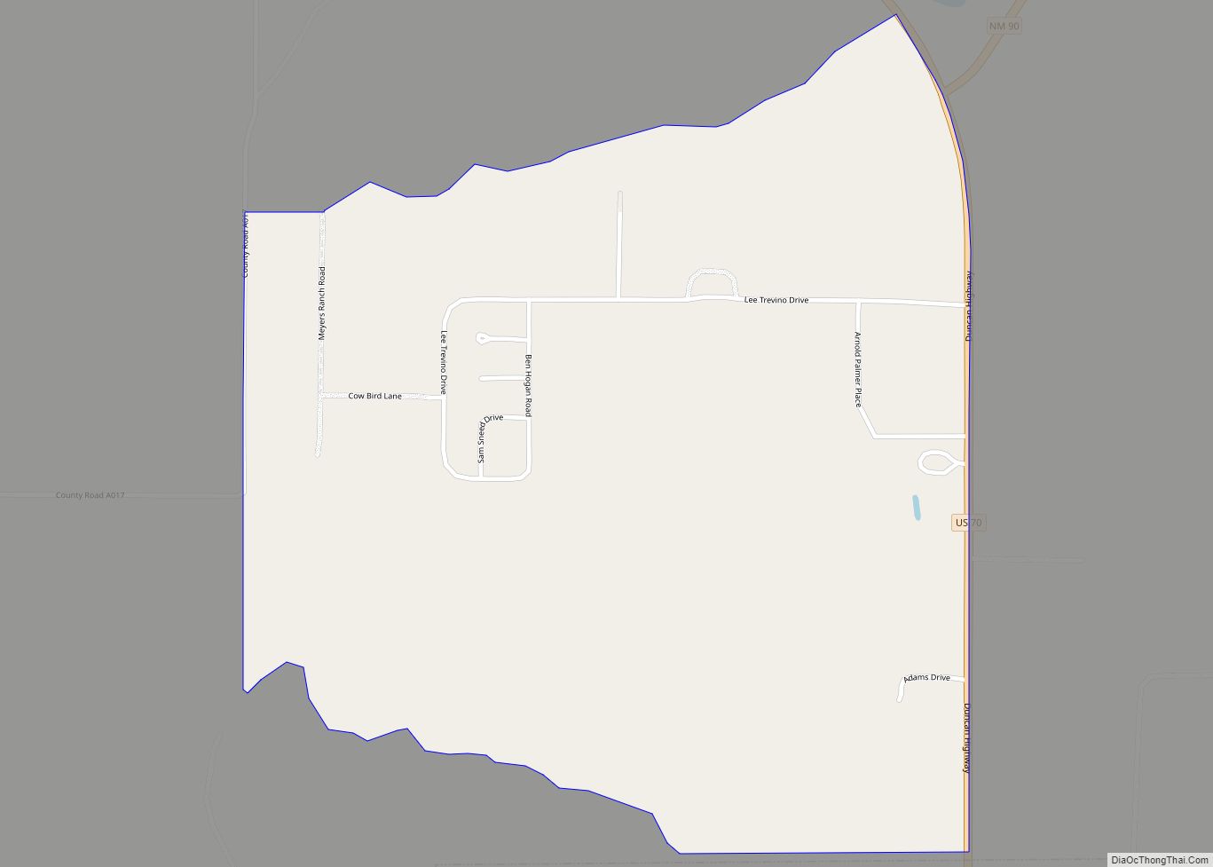 Map of Glen Acres CDP
