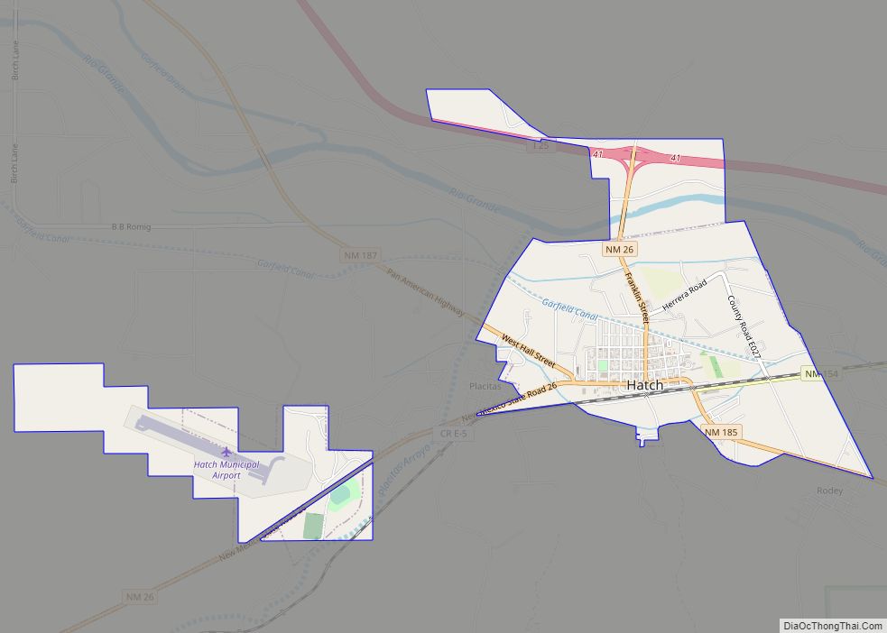 Map of Hatch village